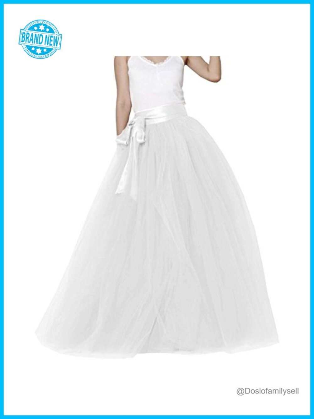 Women's Long Tutu Tulle Skirt Evening Party Prom